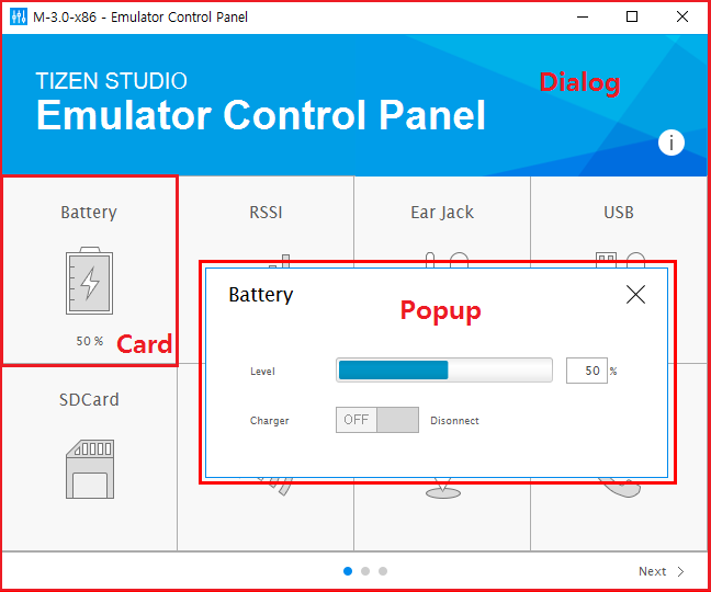 Emulator Control Panel