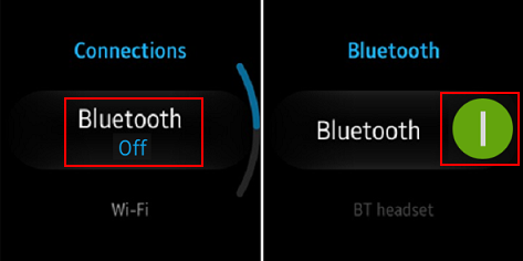 Switch on Bluetooth